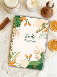 1pc ADHD Weekly Planner, A5 Minimalist Weekly Self-Care Journal Notebook With Habit Tracker, Focus Goals & Notes, Office Supplies School Supplies Valentine's Day - A5 - View 3