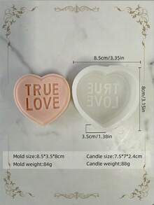 Romantic Heart Proposal Silicone Mold Combination, Valentine's Day Anniversary Candlelight Dinner, Table Decoration, Perfect Aromatherapy And Decorative Plaster Creation, Handmade Soap Making Mold - A - View 13