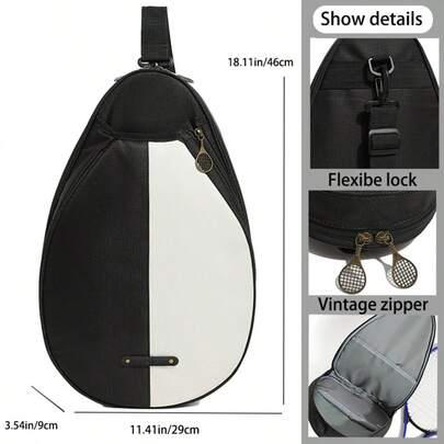 1pc 2025 New Tennis Bag Outdoor Sports Racket Bag Backpack Shoulder Crossbody Lightweight Badminton Racket Bag