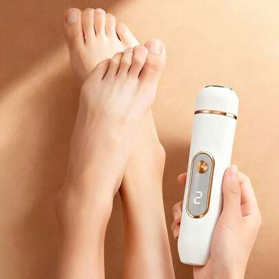 Máy mài gót chân điện, máy loại bỏ chai sạn điện, máy mài gót chân tự động sạc USB, 2 tốc độ, con lăn thay thế - Dụng cụ chà rửa và chăm sóc móng chân cầm tay dành cho da khô, nứt nẻ, chai sần, thích hợp sử dụng tại nhà và khi đi du lịch, bền bỉ - Món quà lý tưởng cho nam và nữ vào dịp Halloween và Giáng sinh.