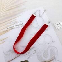 1.6cm 20pcs  Chokers Vintage Necklace For Women With Extension (XL-1002-9) - 1.6公分-20個-紅色 - 查看 4