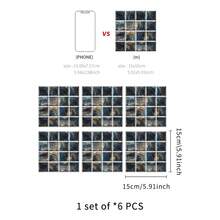 6pcs Marble Pattern Kitchen Sticker - Multicolor - View 11