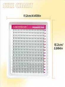 320 支预制睫毛嫁接 6D/10D/8-15mm 混合长度 预制睫毛簇 C 卷度 预制睫毛簇 尖头细底 手工浓密型 预制睫毛嫁接簇 - C - 查看 19