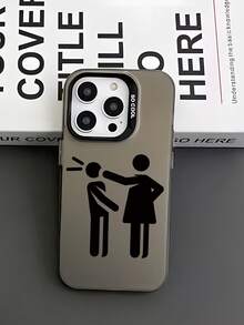 1 chiếc ốp lưng điện thoại cao cấp tối giản họa tiết 2D ngộ nghĩnh, thời trang, chống trượt, cảm giác cầm nắm sang trọng, phù hợp với Apple 17/16/15/14/13/12/11 Pro Max và Galaxy S23/S22/S21 và A54/A53/A52/A34/A15 Series, một món quà tuyệt vời dành cho đồng nghiệp, bạn bè, gia đình, người yêu hoặc chính bạn vào dịp sinh nhật, năm mới, ngày Valentine, Ramadan, Lễ Phục Sinh. - màu đen - Xem 5