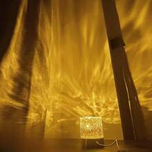 A Three-Color Crystal Lamp With Water Wave Projector And Night Light, Suitable For Home Decoration. Touch Control Is Available. It Is Suitable For Creating A Beautiful Atmosphere In Residential Bedrooms And Can Also Be Given As A Holiday Gift - Circular Water Ripples - View 6