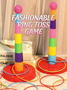 13PC/16PC/18PC.Fun Throwing Toy,12 Rings / 24 Rings / 30 Rings Interactive Toy, Throwing Game Set, Outdoor Ring Throwing Toy, Colorful Ring Throwing Toy, Accessories For Ring Throwing Game For Parent-Child Interaction, Equipped With Colorful Rings - Suitable For Kindergartens, Family Gatherings, Festivals And Competitions, Very Suitable For Christmas. - Multicolor - View 6