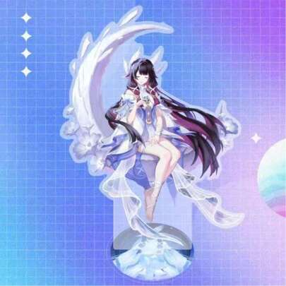 月之女神游戏角色亚克力立牌，桌面收藏摆件，粉丝、节日、生日的完美礼物