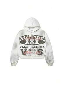 Fashion And Leisure Cross-Border European And American Personalized Street  Brand Y2k Couple Hooded Sweater American Retro Camouflage Printed Zipper Jacket - YN-18 - 查看 2