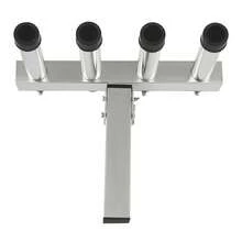 4 Tubes Stainless Steel Fishing Rod Holder Bracket Pod Pole Rack For Cars Trucks, 0-90°Adjust, Space Saving - Silver - View 11