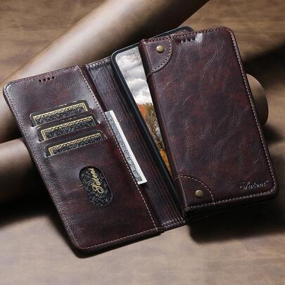  Ốp điện thoại SUTENI giả da, có ngăn đựng thẻ, ví đứng, nam châm, dạng gập cho Galaxy S26 Ultra S25 Plus S24 S23+, thích hợp làm quà tặng cho người thân, bạn bè và người lớn tuổi trong dịp lễ.