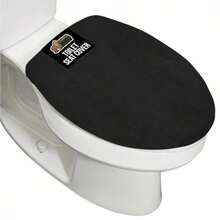 Toilet Seat Covers - 1'8" X 1'7" (Oval)+Black - View 3