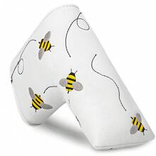 Funda para Putter de Golf Estilo Little Bee & Calavera Cruzada - Funda de Cabeza de Hoja Premium con Forro Suave y Cierre - Accesorio Duradero para Palos de Golf, Adecuado para Hombres & Mujeres, Regalo Único del Día del Padre para Entusiastas del Golf, Funda para Cabeza de Palo de Golf - Multicolor - Ver 7