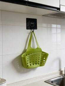 1pc Faucet Mounted Drain Basket - Multifunctional Kitchen Sink Storage Organizer - Multicolor - View 17