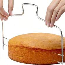 Cake Leveler| Stainless Steel With Scale Adjustable Handle - Christmas Party Baking Tool For Cake Decorating & Cheese Cutting - màu đen - Xem 11