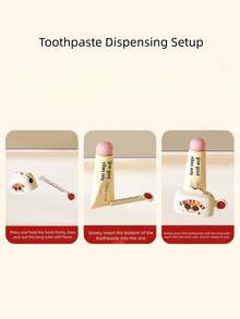 1pc Magnetic Toothpaste Dispenser, Wall Mounted Toothpaste Holder, Facial Cleanser Rack, Toothpaste Squeezer - Multicolor - View 8