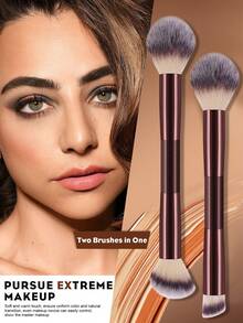 8PCS Makeup Tools Set Including:7PCS Makeup Brush Set+1pc Storage Bag - Multicolor - View 2