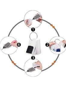 50Pcs DIY Diamond Painting Tool Storage Accessories, Colored Plastic Film Self-Sealing Bags, 5D DIY Artificial Diamond Painting Tool Self-Adhesive Bags, Mosaic Cross-Stitch Small Accessories, Beaded Diamond Glue Stone Storage Sealing Bags, Craft Supplies Reusable Aluminum Foil Bags - Multicolor - View 6