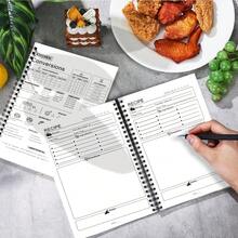 1 Spiral Bound Recipe Book - A5 Size, 50 Sheets/100 Pages - Includes Tomato Recipe Journal, Meal Planner, Kitchen Diary - Compact Cooking Handbook Suitable For Home Cooks And Professional Chefs - Ideal Gift For Cooking Enthusiasts - D - View 5