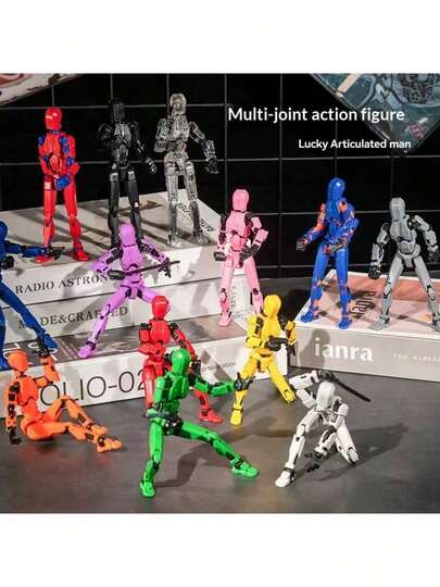 2026 时尚娃娃，幸运娃娃，关节可动，3D打印第三代娃娃，全身减压摆件，高品质娃娃，耐磨防摔，适合桌面摆设、复活节篮子填充物、复活节礼物、减压用品、生日礼物、完美礼物、惊喜娃娃套装！