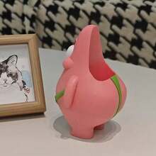 海绵宝宝蜗牛笔筒卡通桌面收纳盒 | 可爱3D打印文具收纳盒，可收纳钢笔、铅笔和剪刀 | 可爱的比基尼海滩装饰礼品，适合学生和办公爱好者 | 大容量桌面收纳盒，也适合收纳化妆品（由于手工制作和批次差异，可能出现染色或瑕疵，属正常现象）