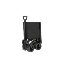 Beach Cart, 220 Lb Folding Cart With Large Wheels, Heavy-Duty 300 Liter Folding Utility Garden Basket With Large Wheels, All-Terrain Beach Cart And Drink Holder. Blake - Black - View 5