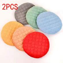 2pcs Round Seat Cushion Covers, Elastic Comfortable Warm Washable For Wooden And Iron Stools, Fits 25cm-30cm, All Season Use, Birthday & Christmas Gift - Multicolor - View 9