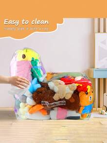 Túi đựng đồ ghế sofa dung tích lớn 23,62", Vỏ bọc ghế búp bê trong suốt & búp bê nhồi bông, Ghế đôn đựng đồ bằng nhựa PVC bền, sức chứa lớn, sắp xếp đồ đạc trong nhà (Không bao gồm đồ chơi nhồi bông) - Nhiều màu - Xem 4