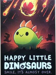 快乐小恐龙策略卡牌游戏，家庭聚会合作游戏卡牌，多人休闲派对游戏，家庭互动桌游，纸质材质 - 社交技能放松游戏，适合派对和节日 | 互动游戏卡牌桌游套装，适合派对和家庭聚会 - Happy Little Dinosaurs - 查看 8