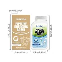 Limpiador de tuberías, ingredientes activos, desatasca desagües, desodoriza, previene obstrucciones, mantiene la limpieza; limpiador de desagües esencial para uso diario - En polvo - Ver 2