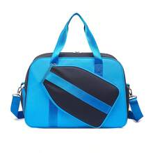 2025夏季匹克球包：防水轻便背包，干湿分离设计，多隔层结构，可容纳4-6个球拍及装备，配有可调节肩带和顶部提手，运动/旅行必备单品 - 彩色 - 查看 15