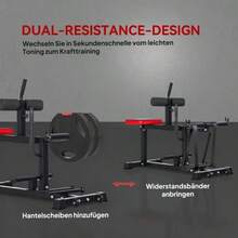 Leg Weight Bench, Calf Exercise Machine, With Wheels, Home Fitness Equipment, Steel, Black - Black - View 4