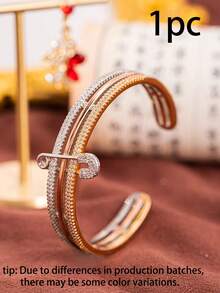 1 件奢华风格女士胸针手链，时尚珠宝适合女士日常佩戴，是送给朋友的理想礼物 - 彩色 - 查看 14