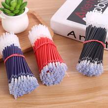 100pcs 0.5mm Fine Tip Refill Ink Cartridges, Black/Blue/Red Ballpoint Pen Refills, Large Capacity For Business, Office & Study - Pen Refill - View 4