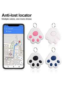 迷你智能GPS追踪器，适用于钥匙、宠物（狗、猫），蓝牙防丢提醒，兼容iOS/安卓系统 - 彩色 - 查看 3