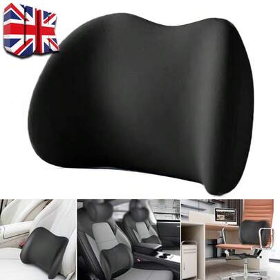 Memory Foam Lumbar Back Support Cushion Seat Chair Pillow Office Car Posture -UK