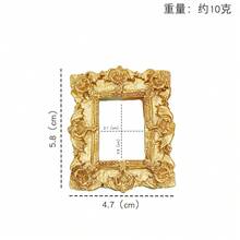 Perlmuttlackiertes Kamelie Harz Accessoire, flacher Boden ohne Löcher, selbstgemachte DIY Handyhülle, cremefarbene Glue Ohrringe, Haarclip, Haarband Dekoration - Gold - Übersicht 1