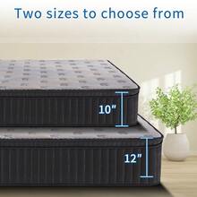 High Quality High Rebound Full Size Individual Innnerspring Freshing Cooled Gel Memory Foam Hybrid Comfortable Cushion Medium Firm Bed Mattress 12 In 10 In - Màu xám đen - Xem 9