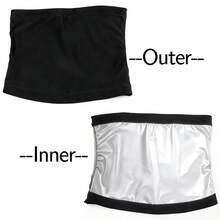 Men's Black Waist Trainer, Sweat Sauna Waist Belt, Slimming Waist Cincher - Black - View 4