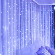 1pc Enchanting Wedding Decor LED Curtain Lights, USB Powered Fairy String Lights With 8 Flashing Modes And Remote Control (Batteries Not Included), Suitable For Home Bedroom Window Wall. Decoration Lighting For Single Party, Wedding, Birthday, Party, Festival, Valentine's Day - USB Plug Curtain Light - View 29