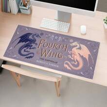 第四翼龙艺术桌垫，薰衣草色大号鼠标垫，鼠标垫，键盘垫，缝边，桌面装饰，游戏室装饰礼品，办公桌办公用品，办公装饰 - 鼠標墊 - 查看 10