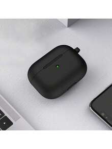 1pc Solid Color Silicone Earphone Case Protective Cover For AirPods - Blank - View 2