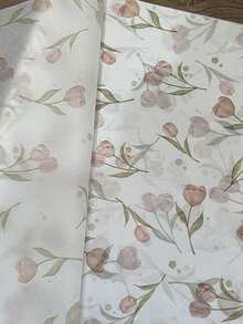 新款极简郁金香礼品包装纸，梨形纸，INS风，高级珠宝、鲜花包装材料 - 白色 - 查看 4