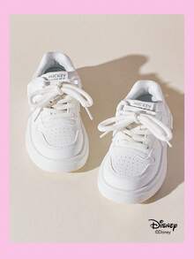 Disney 1 đôi giày thể thao trẻ em hợp tác cùng Mickey Mouse, thích hợp cho mặc hàng ngày, lễ hội, thể thao, hoạt động ngoài trời, thoải mái, chống trơn trượt, thoáng khí (Giày thể thao bé trai, giày trượt ván bé trai, giày thể thao trẻ em, giày thể thao bé gái, giày trượt ván bé gái) - trắng - Xem 5