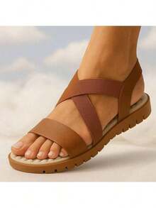 Kit 2 Pares Sandália Feminina Confortável Ortopédica Massageadora Papete Para Esporão Anatômica Leve Macia - Caramelo - Visão 7