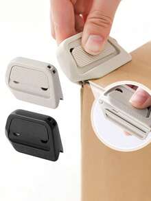 1pc Portable Automatic Retractable Multi-Functional Utility Knife, Small Specialized Knife For Opening Courier Packages, With Magnetic Courier Package Opener, Automatic Retraction, Magnetic Refrigerator Hook For Convenient Parcel, Letter And Envelope Handling - Multicolor - View 3