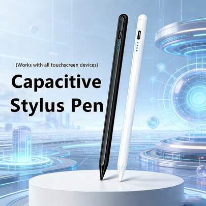 1pc Magnetic Stylus Pen, Compatible With Apple IPad 2018-2025, Fast Charging, Tilt Sensitivity, Pixel Precision, Compatible With Ipad 11/10/9/8/7/6, Pro 12.9/11/13 Inch M 4, Air 3/4/5/M2/M3, Mini 5/6, Black & White Gifts For Mother, Family, Friends, Kids, Birthday, Holiday