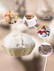 50-600克聚酯纤维填充物，丝棉PP棉，填充棉，压缩真空包装，高弹性，适用于沙发垫、软垫填充物、玩具、枕头、毛绒玩具或动物玩具、枕芯 - Z - 查看 9