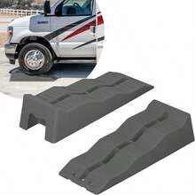 3-Step Wheel Chocks, 2pcs/Set, Heavy Duty Anti-Slip Design, 5 Ton Load Capacity, UV Resistant, Suitable For Cars, Pickups, Light Trucks, RVs, Trailers, Campers, Indoor & Outdoor Use, Made Of High-Quality Engineering Plastic - 5 Tonne - View 9