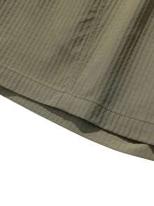 男士夏季休闲运动短裤，带抽绳和口袋，适合徒步、骑行和球类运动，是送给男朋友的理想礼物。 - 軍綠色 - 查看 7