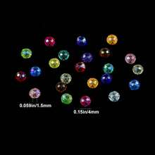 500颗彩色AB镀层扁平圆形亚克力珠，DIY首饰制作，工艺品材料，友谊礼物，家居装饰，小饰品 - diy - 查看 5